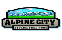 Alpine City Trash Receptacle Logo